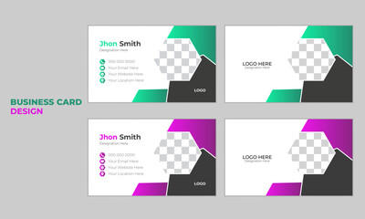 Vector creative business card template