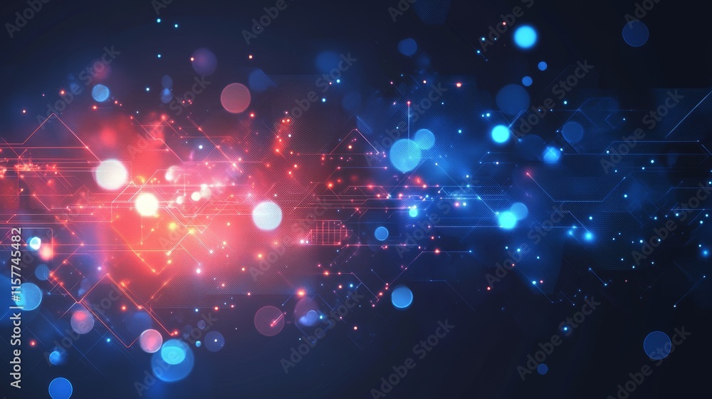 Poster abstract bokeh lights background