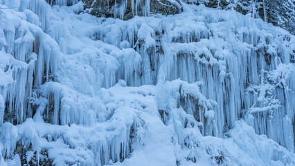 Cascade of ice, Les Contamines Mont Joie