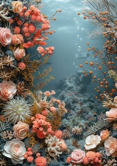 Underwater Junk Journal Pages Watercolor Ocean Junk Journal Printable Papers