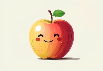 Obraz premium cartoon fruit