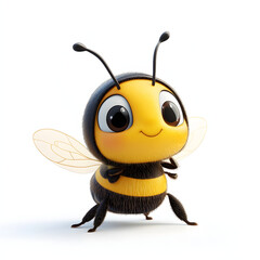 cute bee cartoon 3D