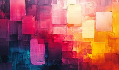 brushstrokes dissolve into luminous vibrant artistic patterns., Generative AI