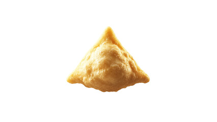 A samosa isolated on a white background, cut out