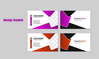modern business card design . double sided business card design layout