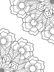 PrintFlowers Coloring Pages For Adules