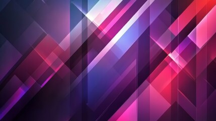 Fototapeta premium Vibrant abstract background with geometric shapes and glowing colors.
