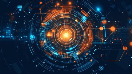 Abstract futuristic technology background