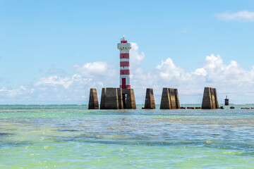 farol da praia da  Ponta Verde em Maceió Alagoas Brasil © Fotos GE