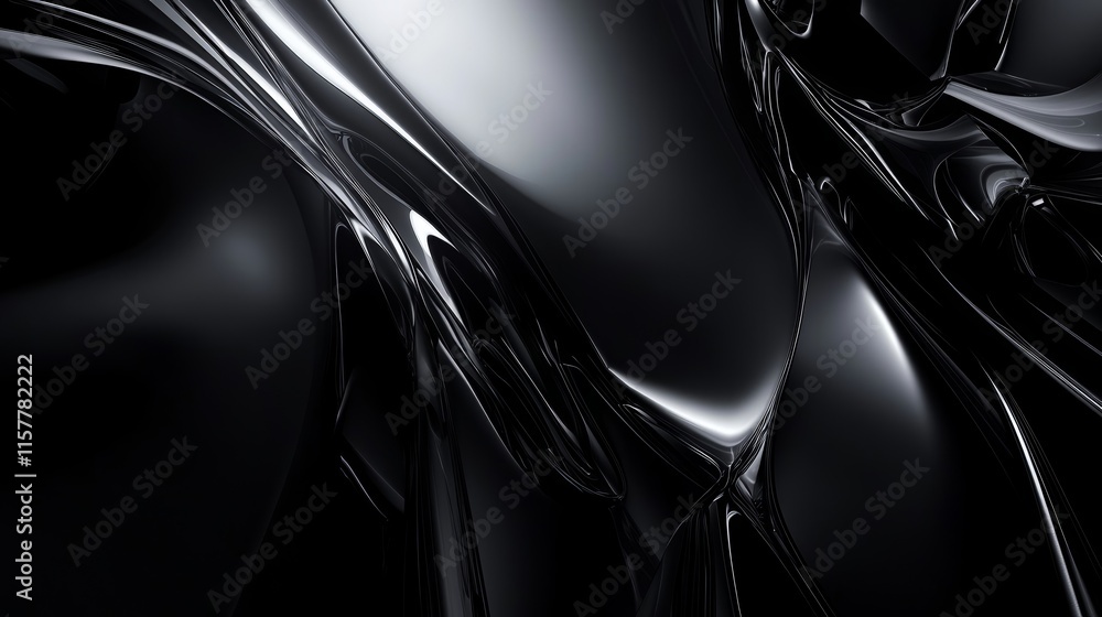 Poster Abstract dark background with glossy texture.