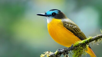Obraz premium A vibrant and stunning bird perched gracefully in its natural environment