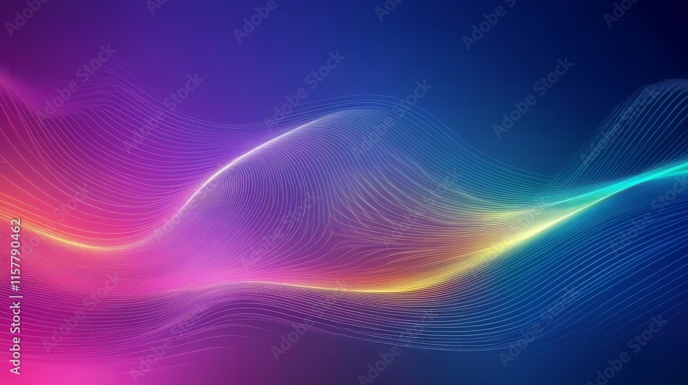 Aufkleber abstract colorful wave background