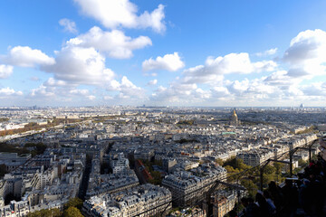 Fototapeta premium Captivating Aerial View of Paris A Truly Iconic Urban Landscape to Explore and Adore