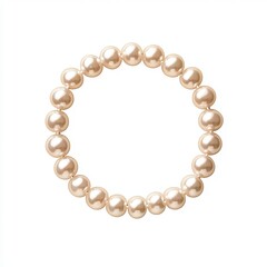 Obraz premium Elegant pearl bracelet showcasing timeless beauty and sophistication, perfect for enhancing any outfit or occasion.