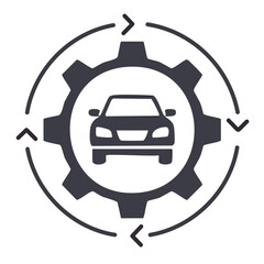 Fototapeta premium car repair icon illustration