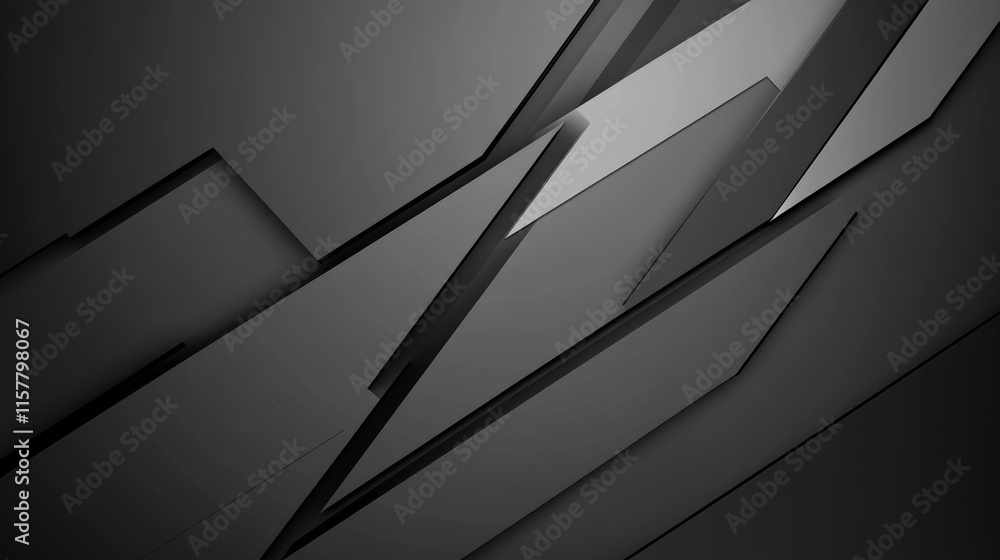 Poster abstract grayscale geometric background