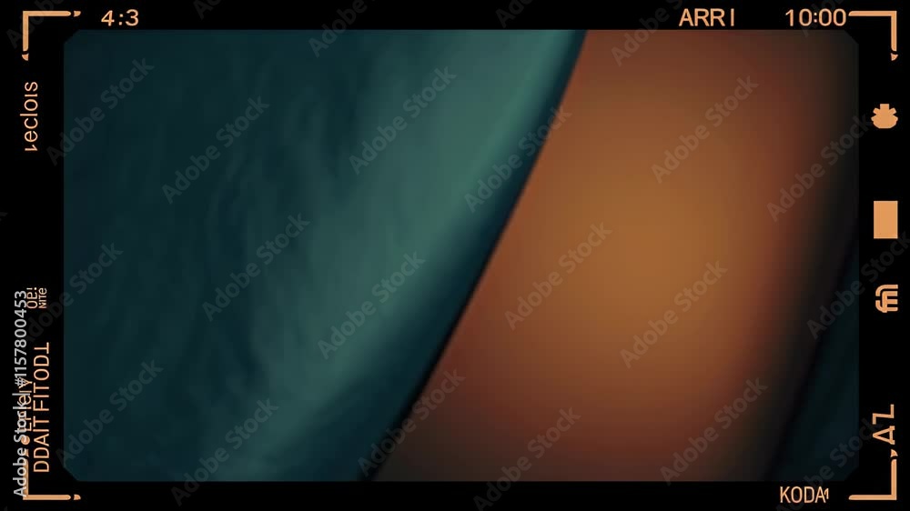 Poster soft gradient fabric with teal and orange tones creating a minimalist abstract design.