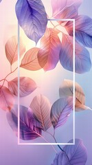 Pastel Leaves: A Dreamy Floral Composition