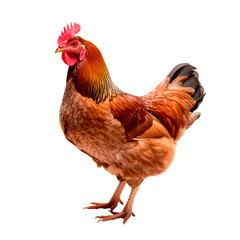 Fototapeta premium Chicken, isolated on transparent background. PNG element.