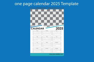 wall calendar design template 
