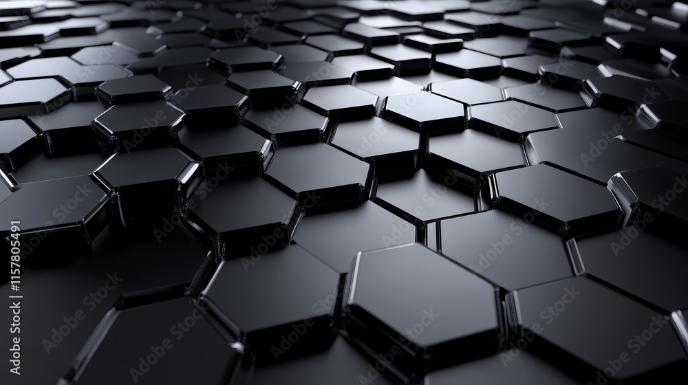 Poster Abstract hexagon pattern background