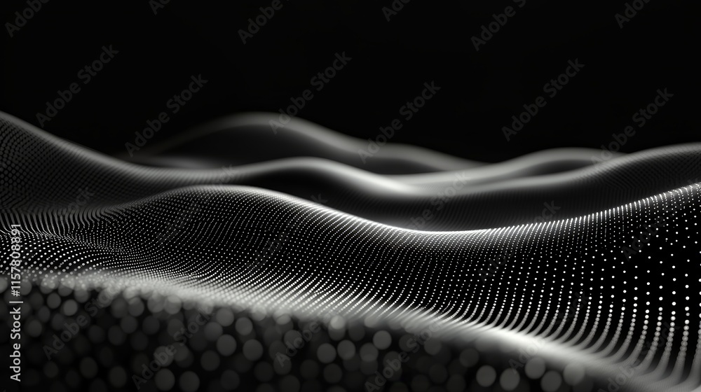 Aufkleber abstract digital wave background.
