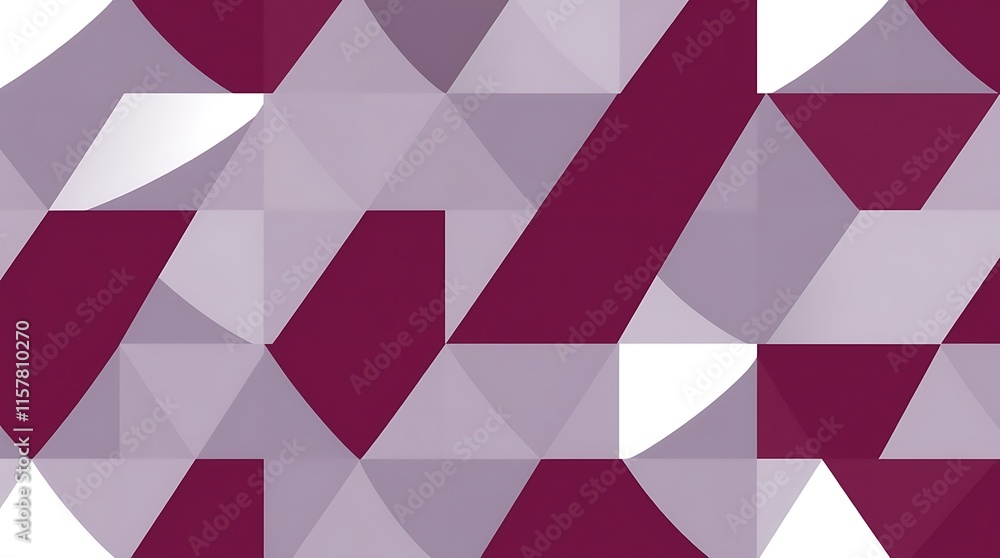 Poster abstract geometric pattern in burgundy and white: a mesmerizing abstract geometric pattern in shades