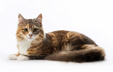 Fototapeta premium Cat isolated on white background