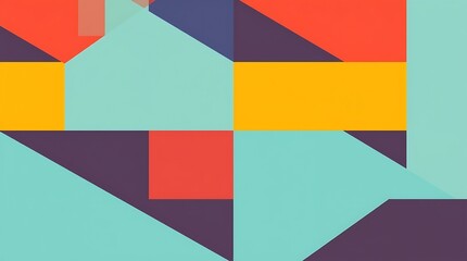 Obraz premium Abstract Geometric Pattern: Vibrant Hues 