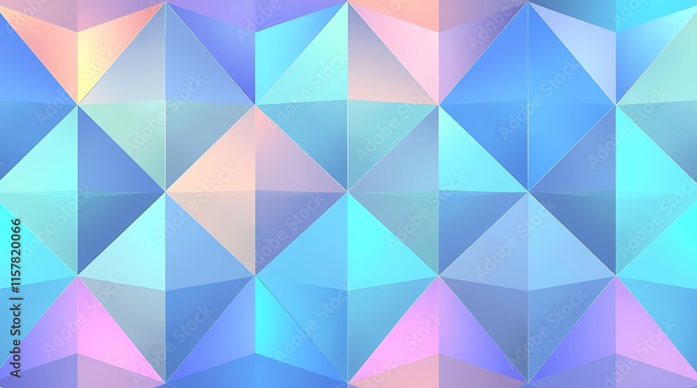 Poster abstract geometric pattern: a mesmerizing and modern digital art piece, featuring a dynamic arrangem