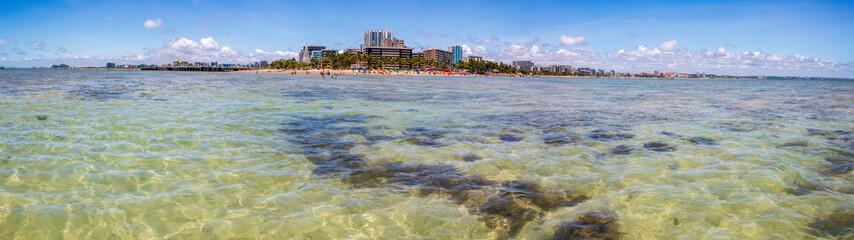 panorâmica da praia da Ponta Verde em Maceió Alagoas Brasil