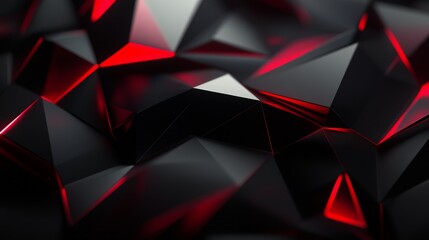 Abstract red and black geometric background