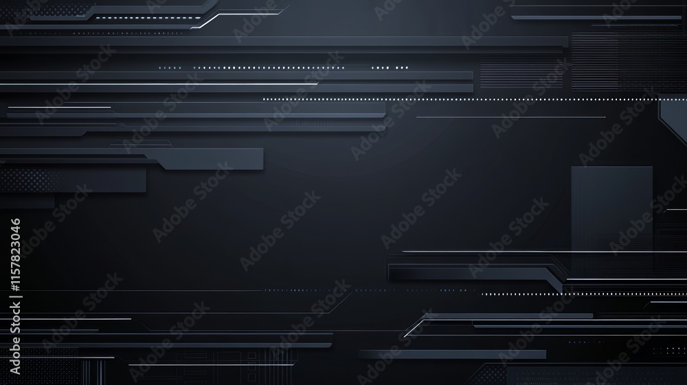 Poster abstract dark tech background