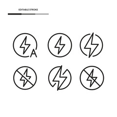 Camera Flash Icon Set Vector Design.