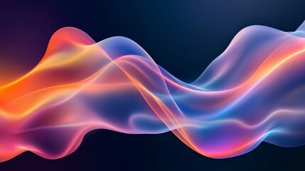 Fototapeta premium Abstract flowing colorful wave, energy, motion background