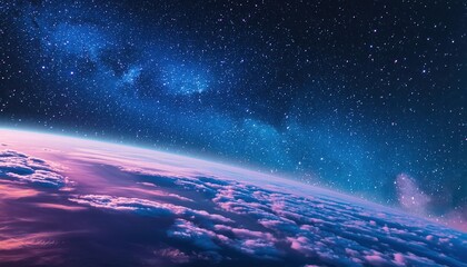 Stunning Nebula Stardust Wallpaper A Mesmerizing Blue, Purple, and Magenta Galaxy Illustration for Cosmic Enthusiasts and Dreamers Alike