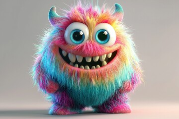 Fototapeta premium colorful cartoon monster