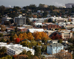 Hillside view of the city of Martinez California