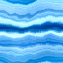 Modern summer striped blur wash seamless pattern background for trendy beach wear and coastal living designs. Repeatable alcohol ink bleed effect in blue white indigo colors