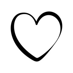 Stylized heart isolated from background. Valentine's Day hearts. Illustration. Symbols of love, romance and wedding