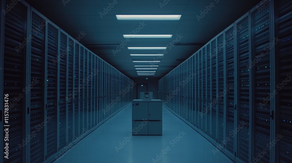 Poster deep in the server room: a glimpse into the digital core
