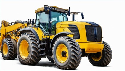 Obraz premium bulldozer isolated on white