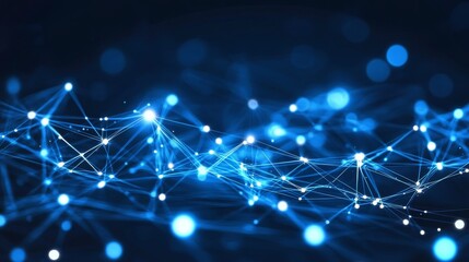 Abstract digital network connection concept