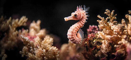 Obraz premium marine life, seahorse, sea, ocean, animal.