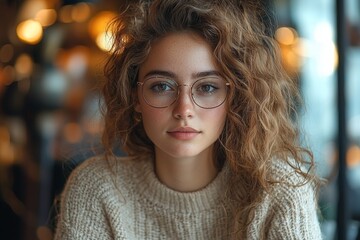 A serious young professional or student is engaged in e-learning, watching an online training session on her laptop, and deep in thought.