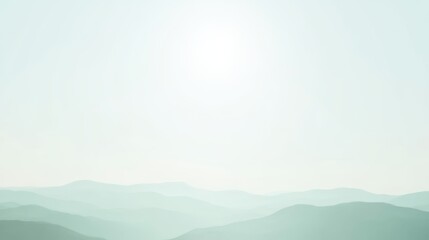 Modern wallpaper featuring a landscape and a mountain range