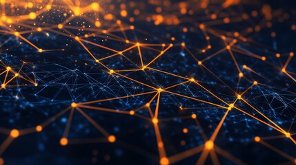 Abstract network connection, global network, digital technology concept