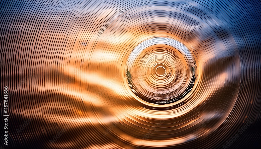 Poster ripple effect an abstract representation of concentric circles expanding outward, capturing the esse