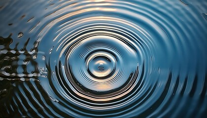 Ripple Effect An Abstract Representation of Concentric Circles Expanding Outward, Symbolizing the Interconnectedness of Ideas and Emotions in a Dynamic Visual Experience