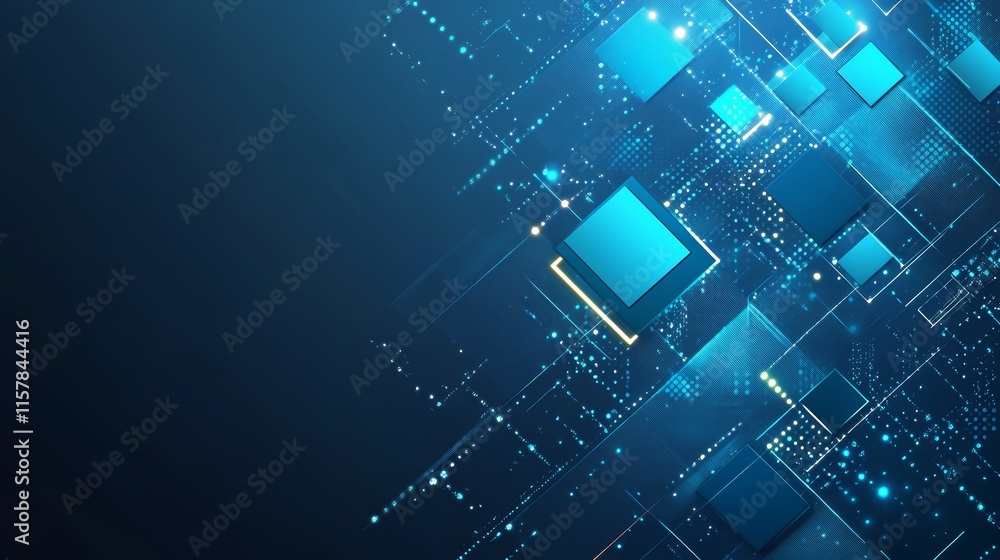Poster abstract digital technology background. modern tech, circuitry, and data flow concept.